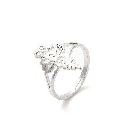 Anillo Unalome, plateado