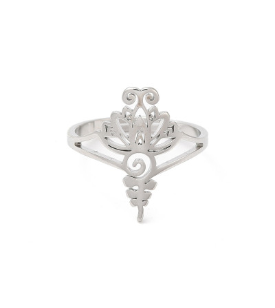 Anillo Unalome, plateado