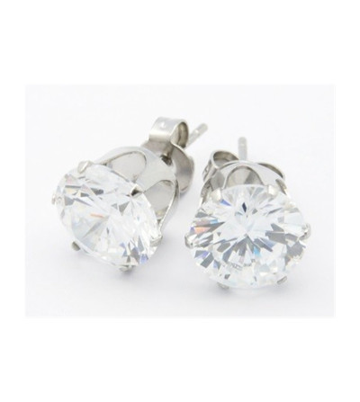 Pendientes Zirconita Blanca